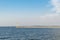 Lighthouse on Kiev Reservoir - panoramic view