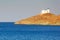 The lighthouse at Korissia of Kea, Greece