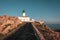 Lighthouse at La Pietra in Ile Rousse in Corsica