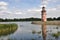 Lighthouse in a lake