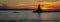 Lighthouse on Lake Champlain at sunset