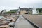 Lighthouse in Le Becquet de Tourlaville is a village in Cherbourg-en-Cotentin. Manche , Normandy, France