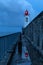 Lighthouse of Les Sables d`Olonne at dusk