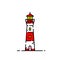 Lighthouse line icon