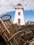 Lighthouse and Lobster Traps, PEI, Canada
