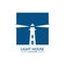 Lighthouse logo icon vector template