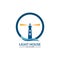 Lighthouse logo icon vector template