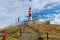 Lighthouse on Magdalena island in Chile