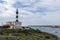 Lighthouse of the Majorcan town of Portocolom at dawn