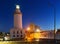 Lighthouse at Malaga in evening