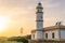 Lighthouse of the Mallorcan town of Ses Salines