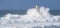 Lighthouse of the mangiabarche of calasetta in a stormy day, sardinia