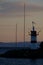 Lighthouse in Marmara Sea, Narli, Gemlik, Bursa, Turkey