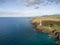 Lighthouse in Mauritius. Indian Ocean in Foreground