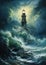 The Lighthouse in the Middle of the Stormy Ocean: Illustrated To