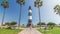 Lighthouse monument in the Park of Love of Miraflores timelapse hyperlapse. Lima, Peru