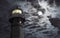 Lighthouse with moon