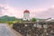 Lighthouse in Mosteiros on the island of Sao Miguel in the Azores, Portugal