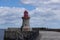 The lighthouse on the mouth of the river Tyne