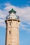 Lighthouse near Gythio against blue sky