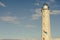 Lighthouse near Gythio against blue sky