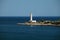 Lighthouse near Gythio. Laconia, Peloponnese, Greece