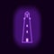 Lighthouse neon icon