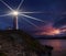 Lighthouse at night