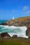 Lighthouse North Cornwall coast between Newquay and Padstow