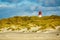 Lighthouse on the North Sea island Amrum, Germany