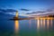 Lighthouse of the old Venetian port in Chania