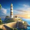 The lighthouse of one of the seven wonders of the ancient