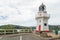 Lighthouse over seacoast New Zealand