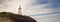 Lighthouse overlooking the Atlantic ocean