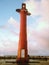 Lighthouse overlooking beach