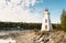 Lighthouse overlooking Big Tub Harbour, Tobermory, Ontario