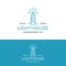 Lighthouse Paper Tower Logo Design Template