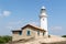 Lighthouse, Paphos, Cyprus. Archaeological area. Akamas Peninsula.