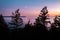 Lighthouse Park West Vancouver, aerial footage, ocean sunset, Horseshoe Bay, rocky shoreline.