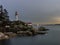 Lighthouse park West Vancouver BC Canada at sunset