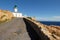 Lighthouse of the Pietra at Ile Rousse in Corsica, France