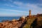 Lighthouse on the pink Granite Coast, Ploumanach, France