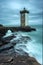 Lighthouse of Pointe de Kermovan in Le Conquet, Brittany, France