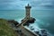 Lighthouse of Pointe de Kermovan in Le Conquet, Brittany, France