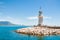 Lighthouse in the port of Alanya, Turkey