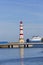 Lighthouse in the port on the Baltic Sea, Malmo, Sweden