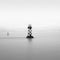 Lighthouse port glasgow black white foggy moody