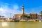 The lighthouse of the port of Grau du Roi, in the Gard department, in Occitanie, France