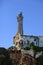 Lighthouse positioned on Alcatraz Island