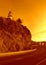 Lighthouse and road,Calella,Spain